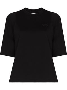 Y-3 футболка с круглым вырезом