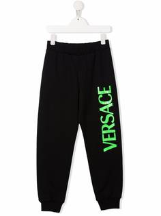 Versace Kids спортивные брюки с логотипом