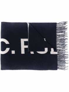 A.P.C. шарф вязки интарсия с логотипом