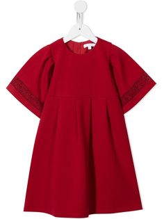 Chloé Kids платье миди с вышивкой