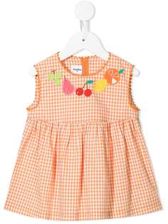Familiar клетчатое платье с вышивкой
