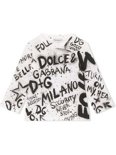 Dolce & Gabbana Kids толстовка с принтом граффити