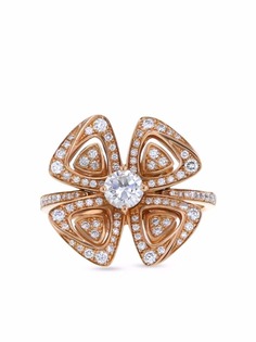 Bvlgari Pre-Owned кольцо Fiorever 2019-го года из белого золота с бриллиантами