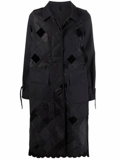 Cecilie Bahnsen пальто в технике пэчворк