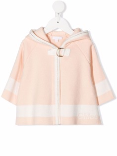 Chloé Kids кейп с капюшоном и пряжкой