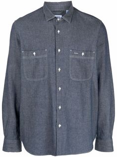 ASPESI рубашка с длинными рукавами и нагрудным карманом