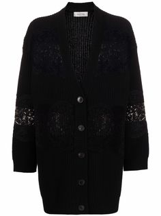 Valentino кардиган с кружевом