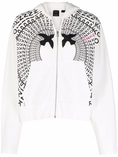 PINKO худи с длинными рукавами и логотипом