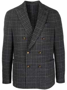 Lardini двубортный пиджак в ломаную клетку