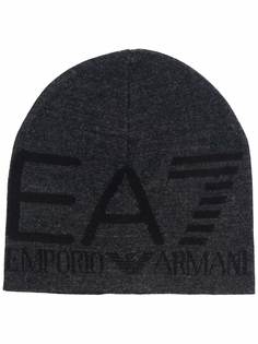 Ea7 Emporio Armani шапка бини с логотипом