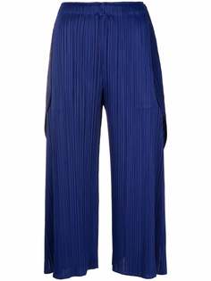 Pleats Please Issey Miyake укороченные плиссированные брюки