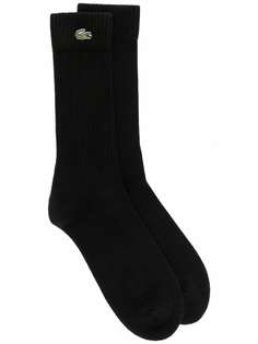 Lacoste носки в рубчик с нашивкой-логотипом