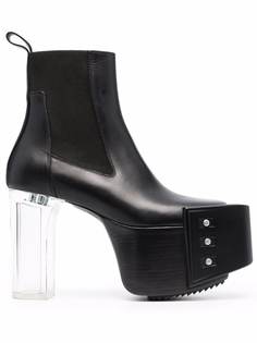 Rick Owens ботильоны на прозрачном каблуке