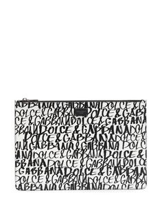 Dolce & Gabbana клатч на молнии с принтом граффити