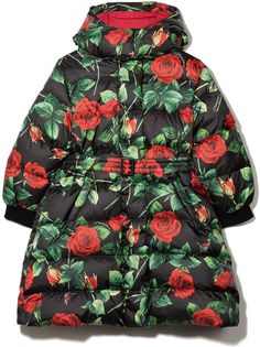 Dolce & Gabbana Kids пуховик с принтом