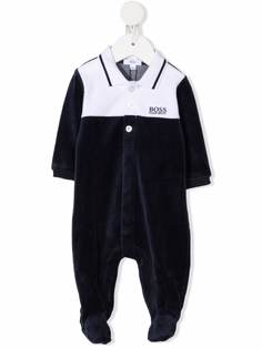 BOSS Kidswear пижама с вышитым логотипом