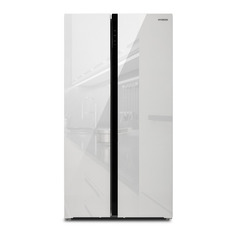 Холодильник Hyundai CS5003F двухкамерный белое стекло