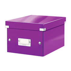 Короб для хранения Leitz Click & Store, картон, фиолетовый [60430062]