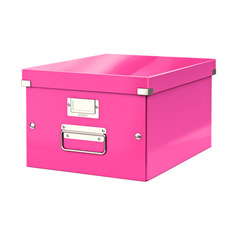 Короб для хранения Leitz Click & Store, картон, розовый [60440023]