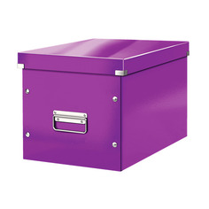 Короб для хранения Leitz Click & Store L, картон, фиолетовый [61080062]