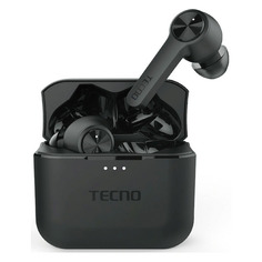 Гарнитура TECNO Hipods-H1, Bluetooth, вкладыши, черный