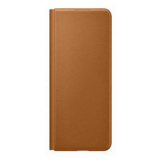 Чехол (флип-кейс) Samsung Leather Flip Cover, для Samsung Galaxy Z Fold3, коричневый [ef-ff926laegru]
