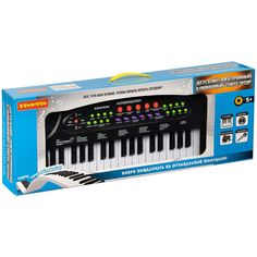 Музыкальные инструменты BONDIBON синтезатор Клавишник , 37 клавиш, с микрофоном и блоком питания, ВО
