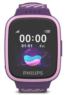 Детские умные часы Philips W200 (розово-фиолетовый)