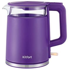 Электрочайник Kitfort KT-6124-1 (фиолетовый)