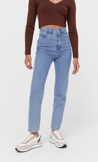 Stradivarius Джинсы Mom Fit Облегающего Кроя Деним 34
