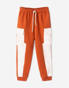 Коричневые спортивные брюки Cargo для мальчика Gloria Jeans