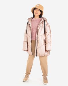 Розовая расклешённая куртка для девочки Gloria Jeans