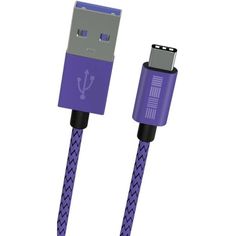 Кабель USB Type-C InterStep TypeC-USBA USB3.0 нейлон 1м M-M Ultra Violet TypeC-USBA USB3.0 нейлон 1м M-M Ultra Violet