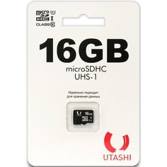 Карта памяти MicroSD Utashi UT16GBSDCL10-00 UT16GBSDCL10-00