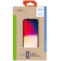 Защитное стекло InterStep глянцевое iPhone 8 Plus/7 Plus глянцевое iPhone 8 Plus/7 Plus