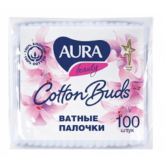 AURA, Ватные палочки, 100 шт.