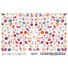 BPW.Style, Слайдер-дизайн Grande «Бабочки и цветы. Большой набор», №8-0103