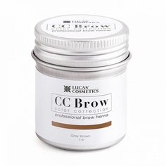 Lucas Cosmetics, Хна для бровей CC Brow, серо-коричневая, в баночке, 5 г