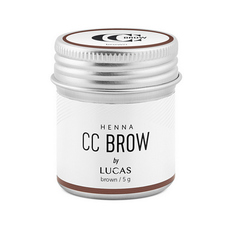 Lucas Cosmetics, Хна для бровей CC Brow, коричневая, в баночке, 5 г