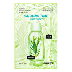 Маска для лица PERIPERA CALMING TIME с экстрактом листьев чайного дерева успокаивающая 20 г