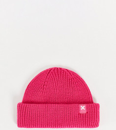Ярко-розовая шапка-бини COLLUSION Unisex-Розовый цвет