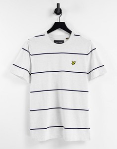 Серая футболка в широкую полоску Lyle & Scott-Серый