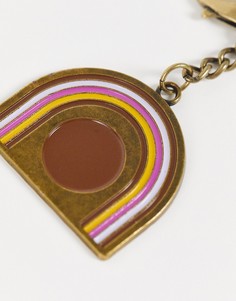 Брелок для ключей с радугой Typo-Разноцветный