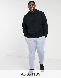 Светло-голубые зауженные джоггеры скинни ASOS DESIGN-Синий