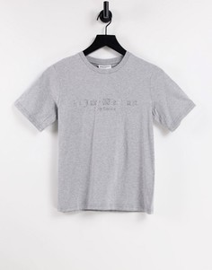 Серая футболка с надписью "In Juicy We Trust" Juicy Couture Anniversary-Серый