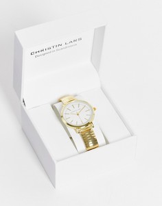 Женские наручные часы с браслетом золотистого цвета Christin Lars-Золотистый