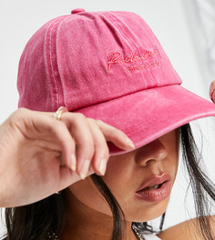 Ярко-розовая кепка с вышитым логотипом Reclaimed Vintage Inspired-Розовый цвет