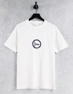 Белая футболка с вышивкой Parlez Gaff-Белый