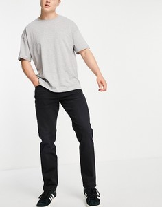 Прямые черные джинсы Selected Homme-Черный цвет