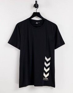 Черная футболка Hummel Virgil T-Черный цвет